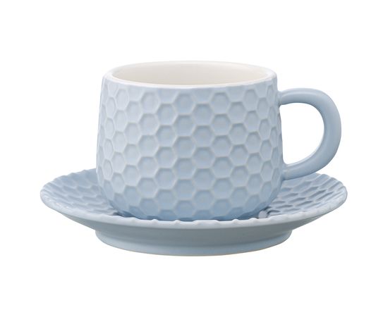 Чайная пара Marshmallow, 300 мл, серо-голубая, Liberty Jones, фото 