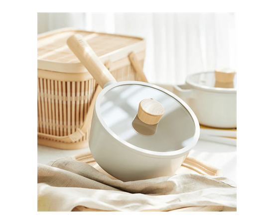 Ковш со стеклянной крышкой для индукционных плит Fika, 1.6 л, 18 см, Neoflam, фото 