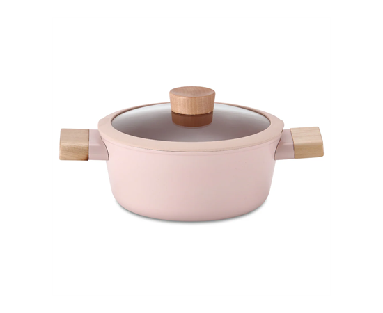 Кастрюля со стеклянной крышкой для индукционных плит Blossom 20 см, Neoflam, фото 