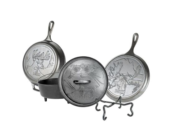 Набор чугунной посуды из 5 предметов, материал: чугун, L5WLSETA, серия Wild Life, LODGE, фото 