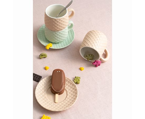 Чайная пара Marshmallow, 300 мл, мятная, Liberty Jones, фото , изображение 2