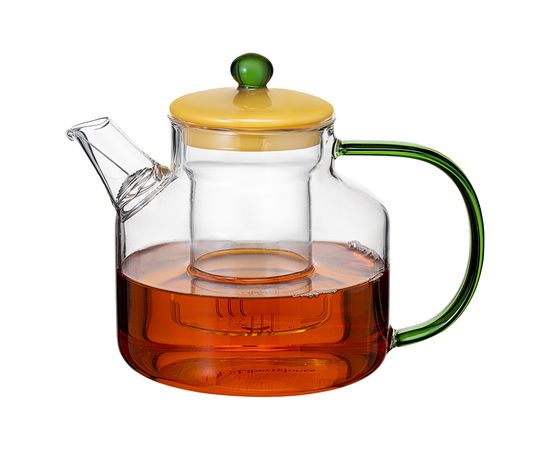 Чайник заварочный Orb, 1,2 л, желтый/зеленый, Liberty Jones, фото , изображение 5