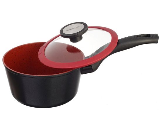 Ковш со стеклянной крышкой для индукционных плит De Chef 2 л, 18 см, Neoflam, фото , изображение 3