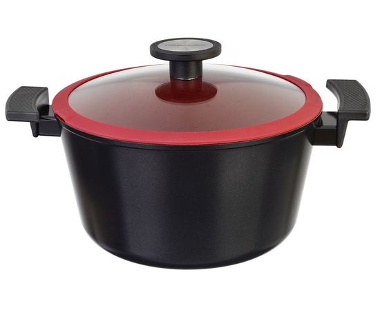 Кастрюля со стеклянной крышкой для индукционных плит De Chef 4,8 л, 24 см,  Neoflam, фото 