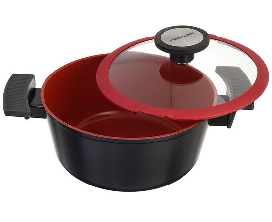 Кастрюля со стеклянной крышкой для индукционных плит De Chef 2,2 л, 20 см,  Neoflam, фото , изображение 2