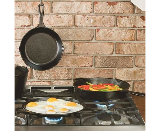 Сковорода диаметр: 26 см, материал: чугун, L8SK3BN, "Буйвол" серия Logo, LODGE, США, фото , изображение 6