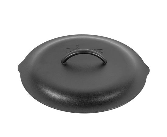 Кастрюля с крышкой 31 см, 6.6 л, черная, чугун, Lodge, фото , изображение 6