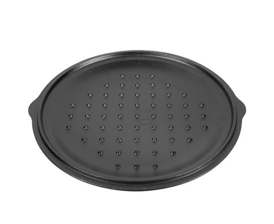 Кастрюля с крышкой 31 см, 6.6 л, черная, чугун, Lodge, фото , изображение 7