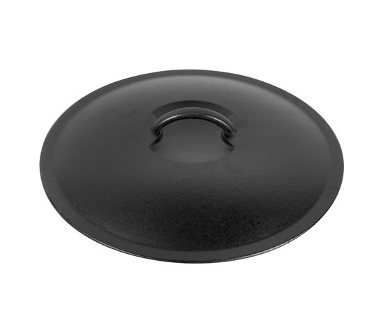 Кастрюля круглая с крышкой 30.5 см, 6.6 л, черная, чугун, Lodge, фото , изображение 2