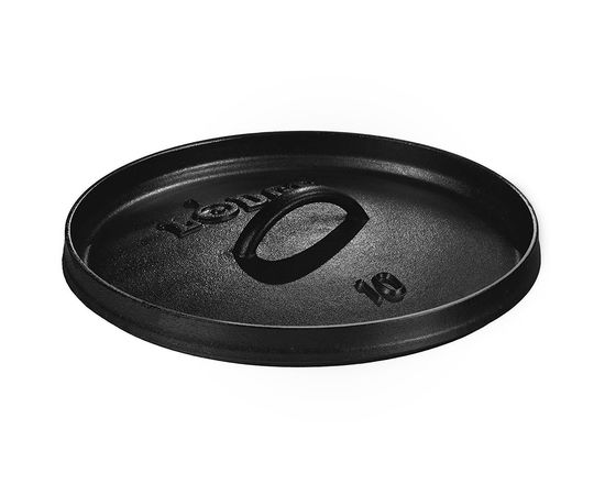 Казан, 25 см, 3.7 л, черный, чугун, Lodge, фото , изображение 2