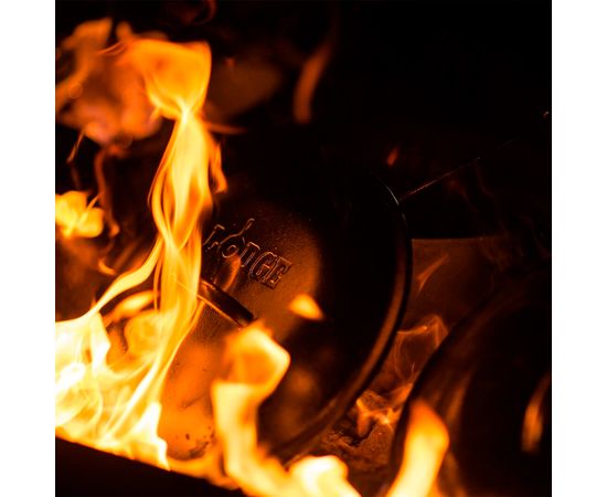 Казан, 36 см, 9.4 л, черный, чугун, Lodge, фото , изображение 5