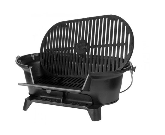 Жаровня - гриль, размер: 48 х 26 см, материал: чугун, L410, LODGE, США, фото , изображение 2