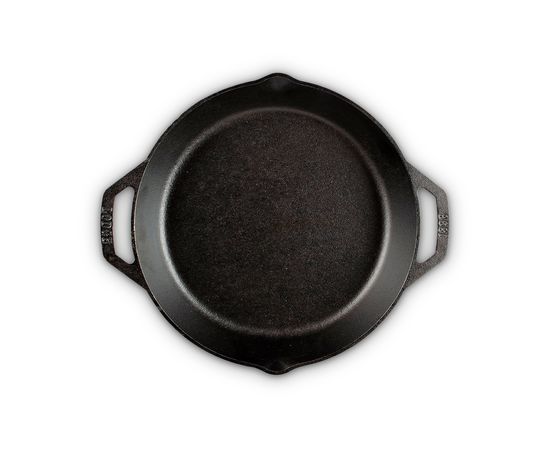 Сковорода с крышкой и двумя ручками, диаметр: 30 см, материал: чугун, стекло, L10CPGL, LODGE, США, фото , изображение 2