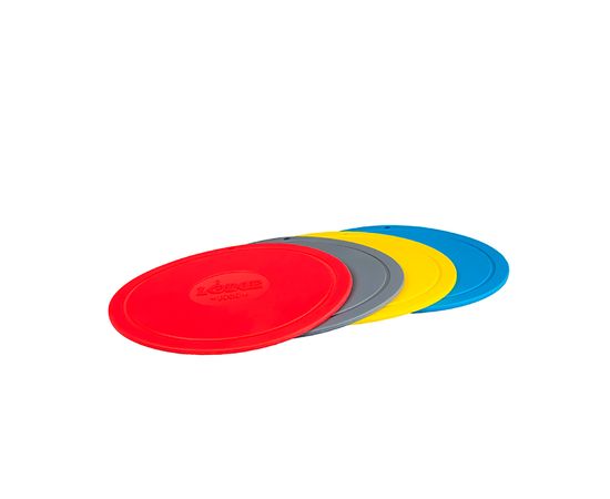 Коврик круглый силиконовый 18,2 см красный Lodge, фото , изображение 2