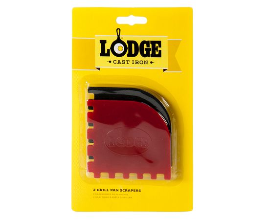 Набор из 2-ух скребков для гриля, материал: пластик, цвет: черный, красный, SCRAPERGPK, LODGE, США, фото , изображение 5