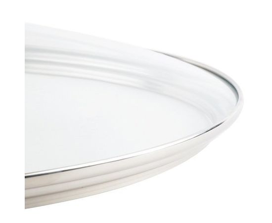 Крышка круглая стеклянная, диаметр: 38 см, материал: стекло, LODGE, США, фото , изображение 5