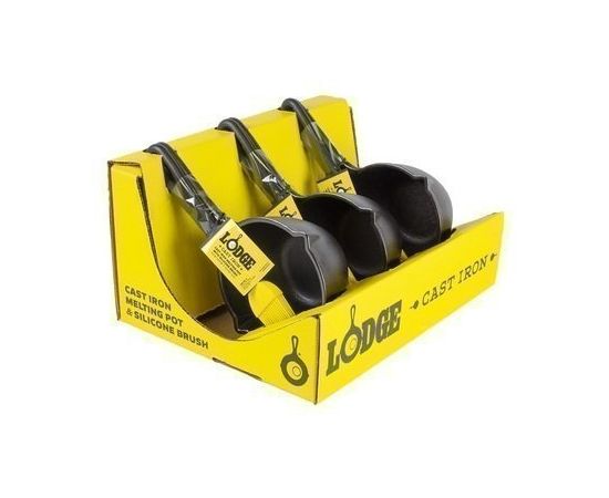 Набор из 2-х предметов: ковш 0,45 л + кисть 23 см, материал: чугун, силикон, LODGE, США, фото , изображение 3