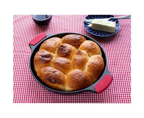 Набор ручек-прихваток, 2 шт, красные, силикон, Lodge, фото , изображение 4