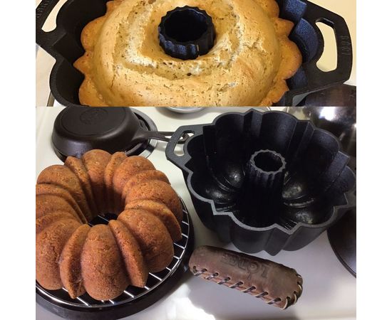 Форма для кекса чугунная, диаметр: 33 см, LODGE, фото , изображение 3