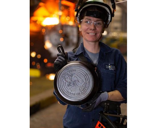 Сковорода чугунная круглая 26 см, L8SKMIA20, серия Made in America, LODGE, фото , изображение 4