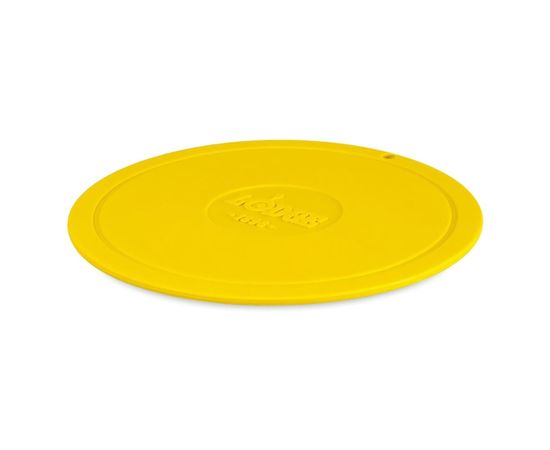 Коврик круглый силиконовый 18,2 см желтый Lodge, фото 