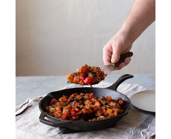 Сковорода  Chef Collection, 26 см, чугунная, LC10SK, Lodge, Диаметр сковороды, см: 26, Цвет: Черный, фото , изображение 5