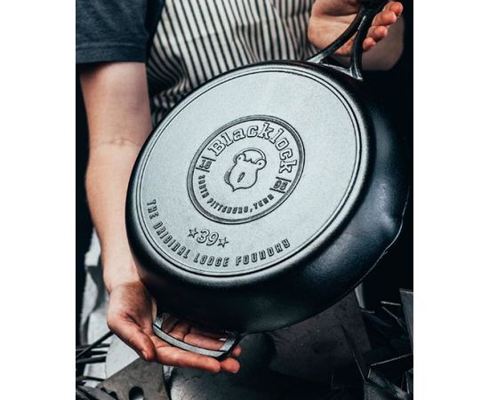 Сковорода Blacklock 37 см круглая чугунная, BL10SK, Lodge, Диаметр сковороды, см: 37, Цвет: Черный, фото , изображение 4