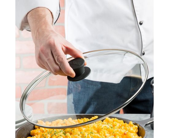 Крышка круглая стеклянная, диаметр: 30 см, материал: стекло, LODGE, США, фото , изображение 4