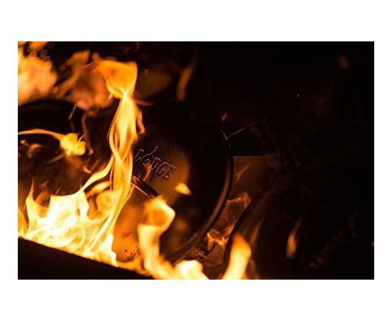 Жаровня на ножках, объем: 7,5 л, диаметр: 30 см, высота: 12,7 см, материал: чугун, черная, LODGE, США, фото , изображение 10