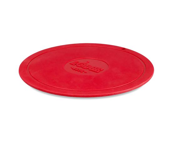 Коврик круглый силиконовый 18,2 см красный Lodge, фото 
