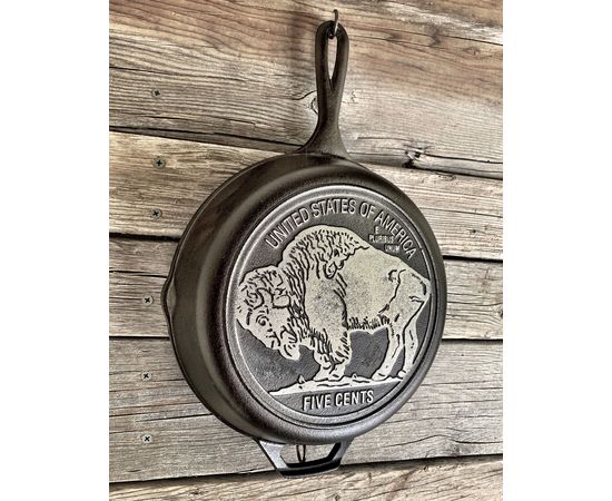 Сковорода диаметр: 26 см, материал: чугун, L8SK3BN, "Буйвол" серия Logo, LODGE, США, фото 