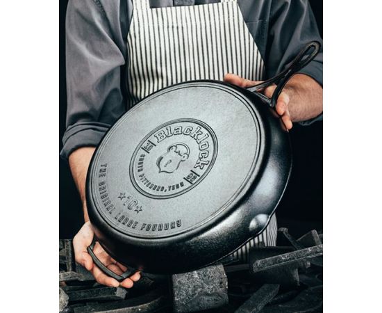 Сковорода Blacklock 30,5 см круглая чугунная, BL39SK, Lodge, Диаметр сковороды, см: 30.5, Цвет: Черный, фото , изображение 4