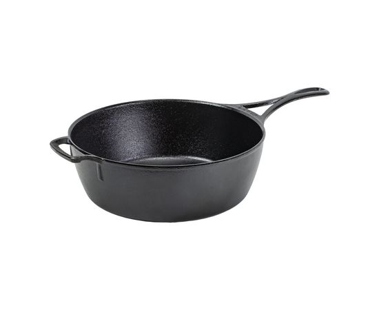 Сковорода глубокая с крышкой, 26 см, материал: чугун, BL49LDSK, LODGE, фото , изображение 5