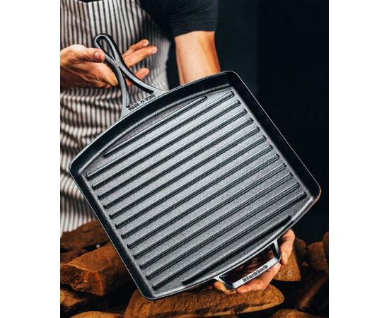 Сковорода-гриль Blacklock 30,5 см квадратная чугунная, BL65GP, Lodge, фото , изображение 3 Сковорода-гриль Blacklock 30,5 см квадратная чугунная, BL65GP, Lodge, фото , изображение 3