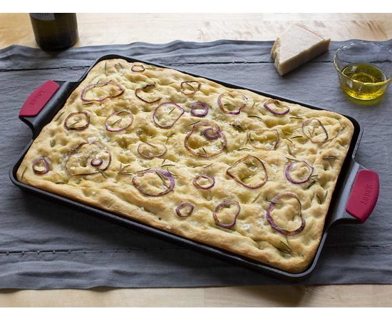 Противень с силиконовыми прихватами, размер: 27 х 40 см, материал: чугун, BW15BPA1, BAKEWARE, LODGE, США, фото , изображение 11