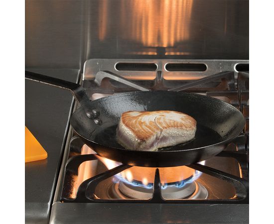 Сковорода круглая 25 см, карбоновая сталь, Lodge, фото , изображение 3