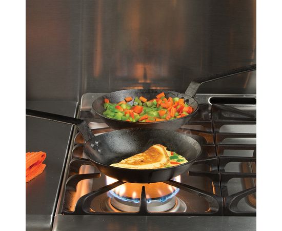 Сковорода круглая 20.5 см, карбоновая сталь, Lodge, фото , изображение 3