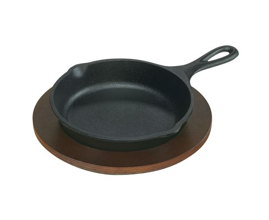 Подставка для сковороды круглая 4020180, D=20.5 см, коричневая, дерево, Lodge, фото , изображение 3