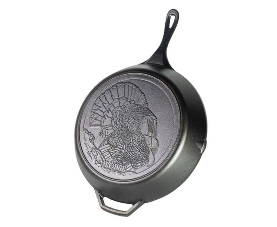 Сковорода диаметр, 33 см, чугун, L12SKWLTKY, "Индейка" серия Wild Life, LODGE, фото 