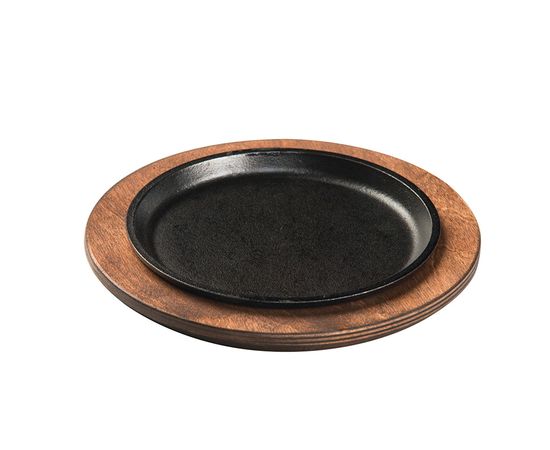 Подставка для сковороды круглая 4020327, D=26/17.5 см, коричневая, дерево, Lodge, фото , изображение 2