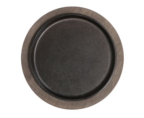 Подставка для сковороды круглая 4020193, D=28.5 см, коричневая, дерево, Lodge, фото , изображение 3