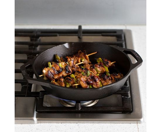 Сковорода-гриль с двумя ручками, 26.67 см, чугун, L8GPL, LODGE, фото , изображение 3