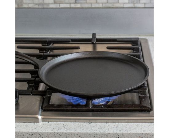 Сковорода чугунная блинная, 26 см, черная, Lodge, фото , изображение 7 Сковорода чугунная блинная, 26 см, черная, Lodge, фото , изображение 7