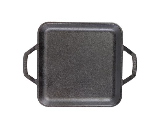 Сковорода квадратная с двумя ручками, Chef Collection, 28 х28 см, чугунная, LC11SGR, Lodge, фото , изображение 2