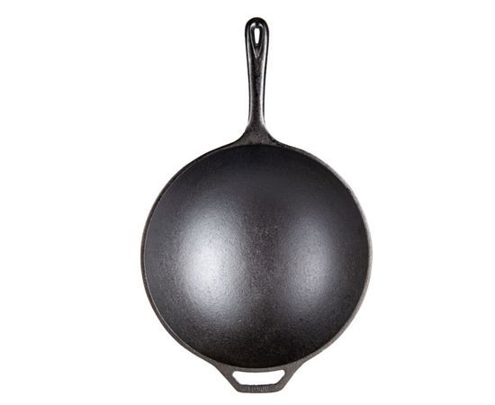 Сковорода-вок с длинной ручкой, Chef Collection, 30 см, чугунная, LC12SF, Lodge, фото , изображение 2