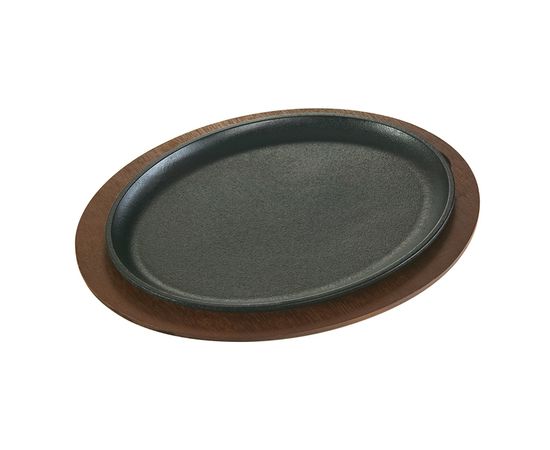 Подставка овальная для сковороды 4020192, 39х30 см, коричневая, дерево, Lodge, фото , изображение 2