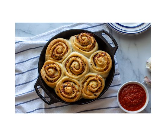 Сковорода с двумя ручками круглая 26 см, черная, чугун, Lodge, фото , изображение 7