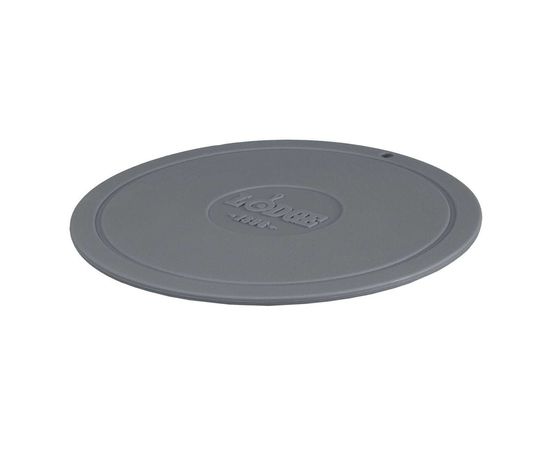 Коврик круглый силиконовый 18,4 см серый Lodge, фото 