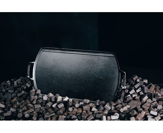 Поднос-гриль Blacklock прямоугольный с ручками, 25 х 51 см, чугун, BL77DG, Lodge, фото , изображение 4