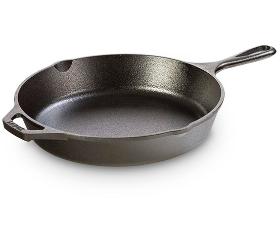 Сковорода круглая 26 см, черная, чугун, Lodge, Диаметр сковороды, см: 26, фото 